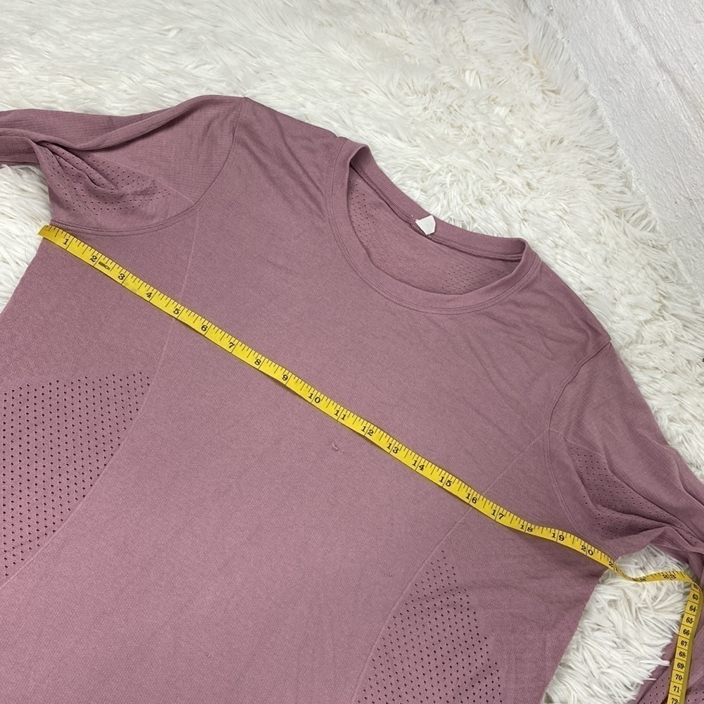 Lululemon Breeze By Long Sleeve*Fusion Pink Taupe / Pink Taupe - Picture 5 of 8